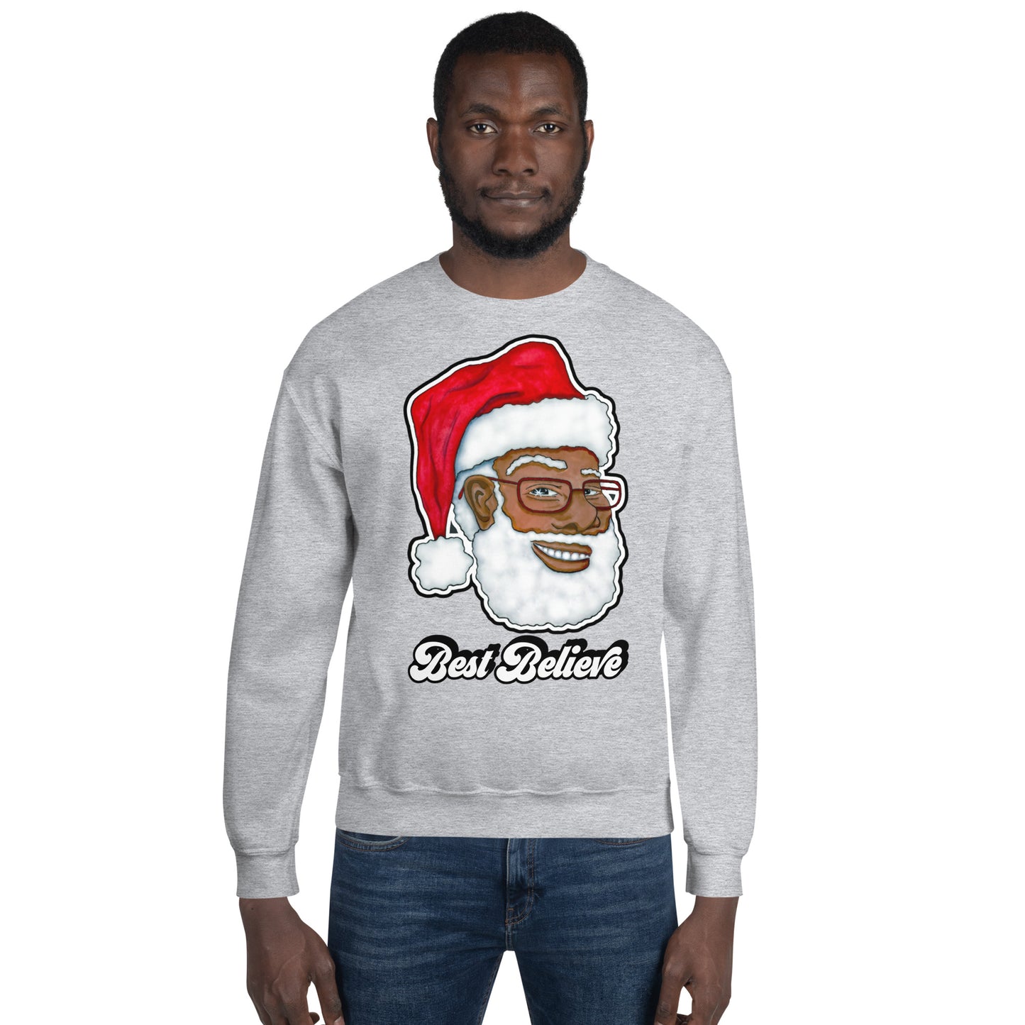 Santa "Best Believe" Unisex Sweatshirt